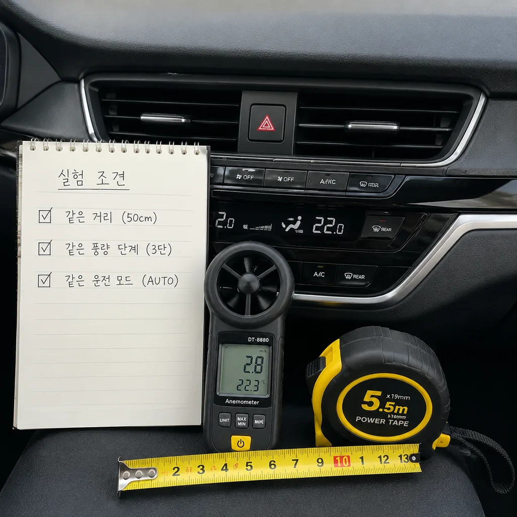 에어컨 풍량 테스트 체크리스트